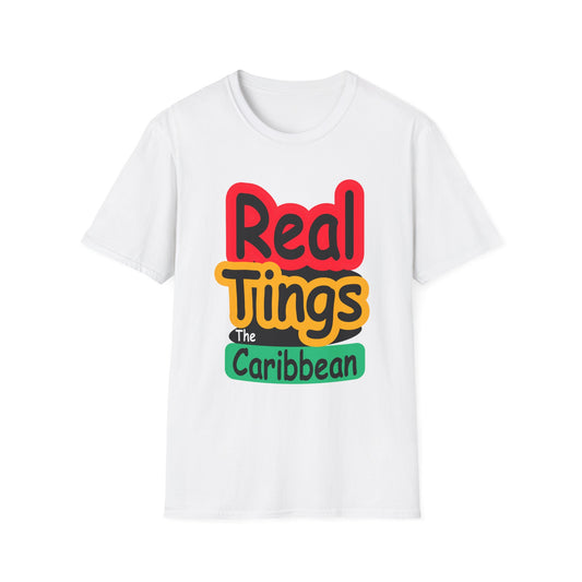 Real Tings, The Caribbean, Unisex Softstyle T-Shirt,