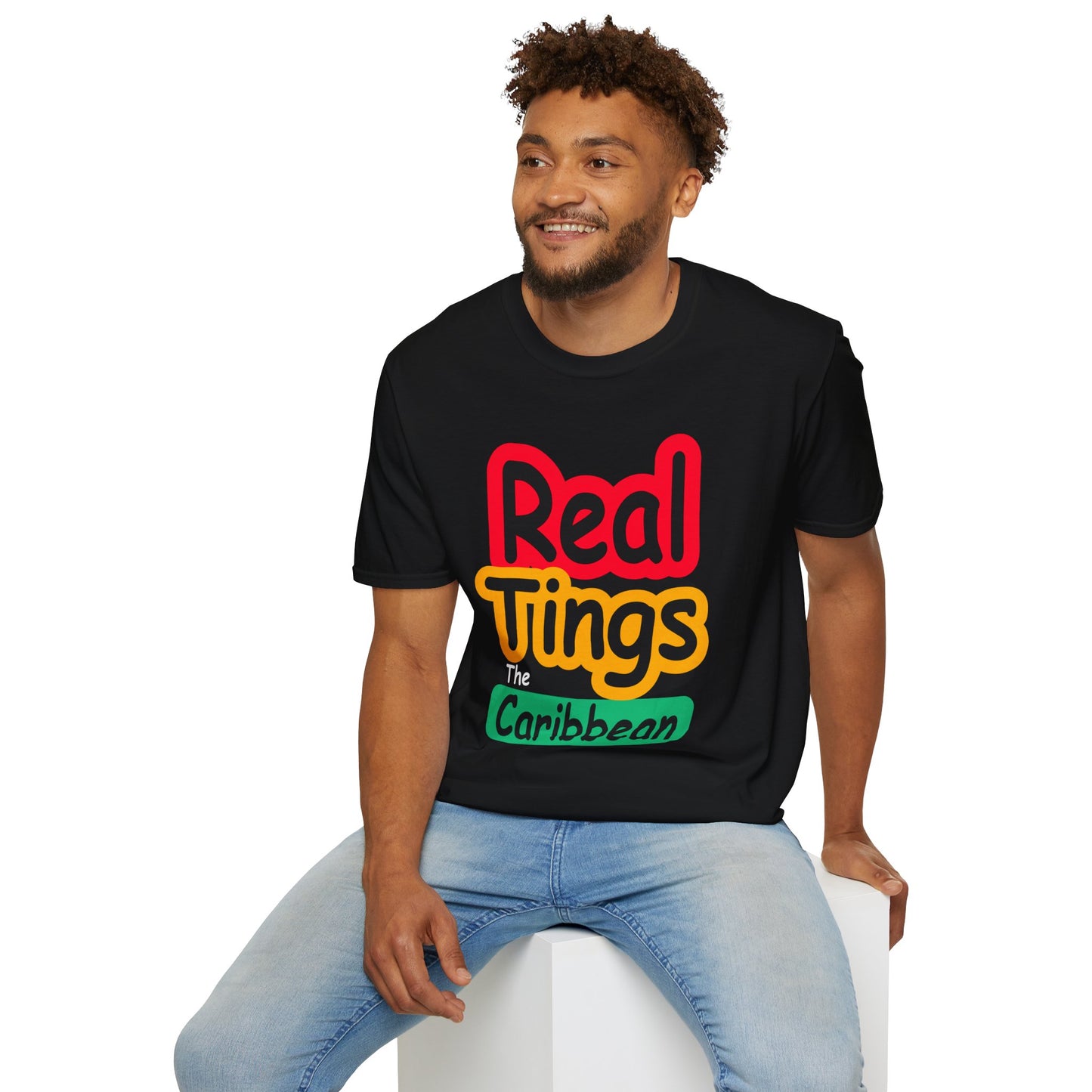 Real Tings, The Caribbean, Unisex Softstyle T-Shirt,