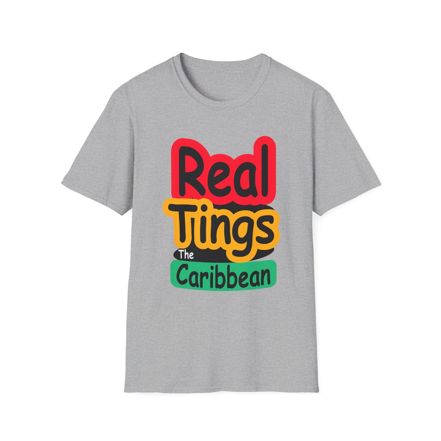 Real Tings, The Caribbean, Unisex Softstyle T-Shirt,