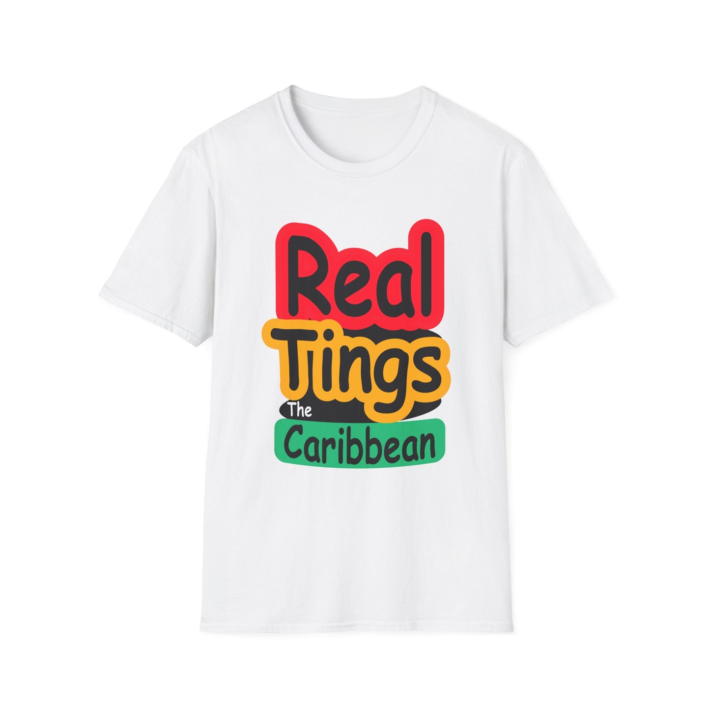 Real Tings, The Caribbean, Unisex Softstyle T-Shirt,