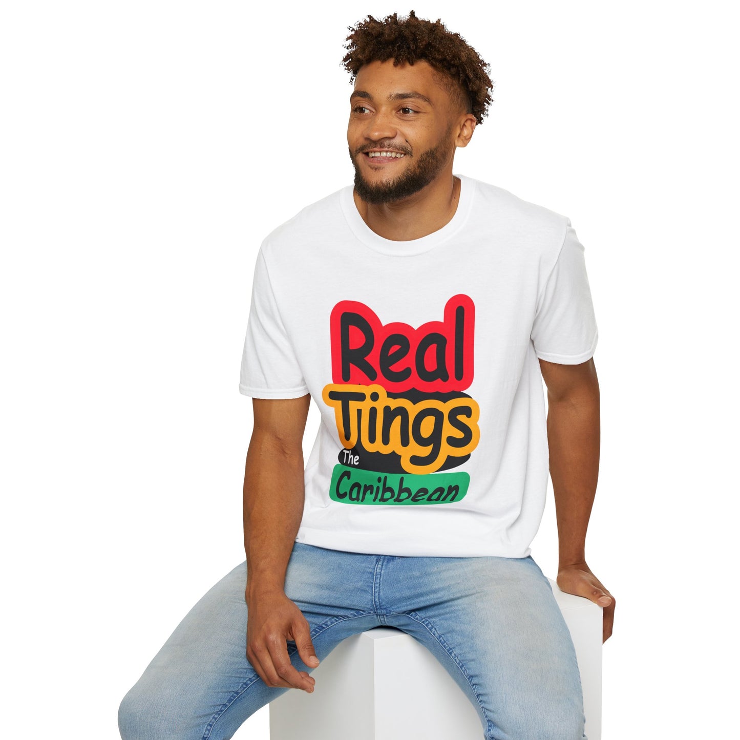 Real Tings, The Caribbean, Unisex Softstyle T-Shirt,