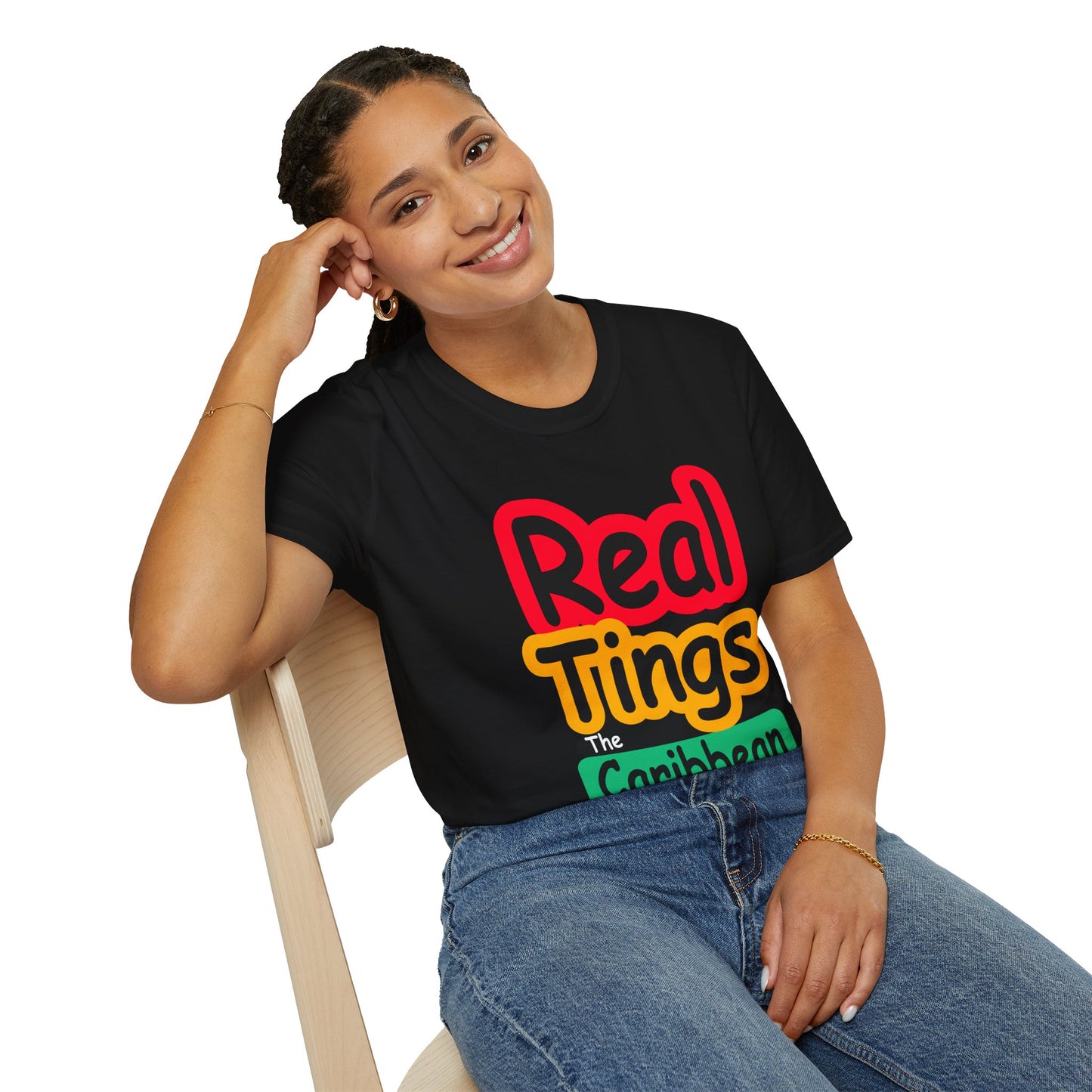Real Tings, The Caribbean, Unisex Softstyle T-Shirt,