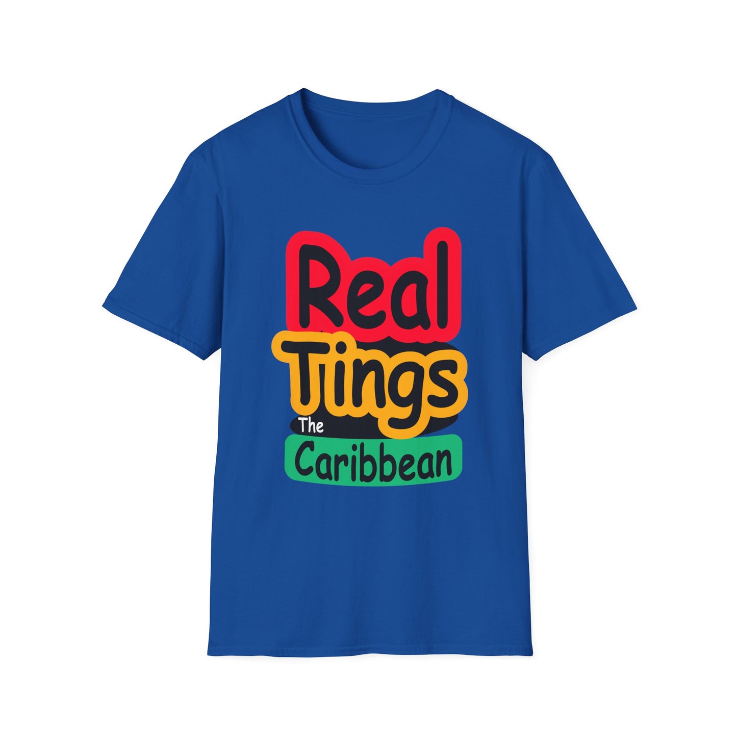 Real Tings, The Caribbean, Unisex Softstyle T-Shirt,
