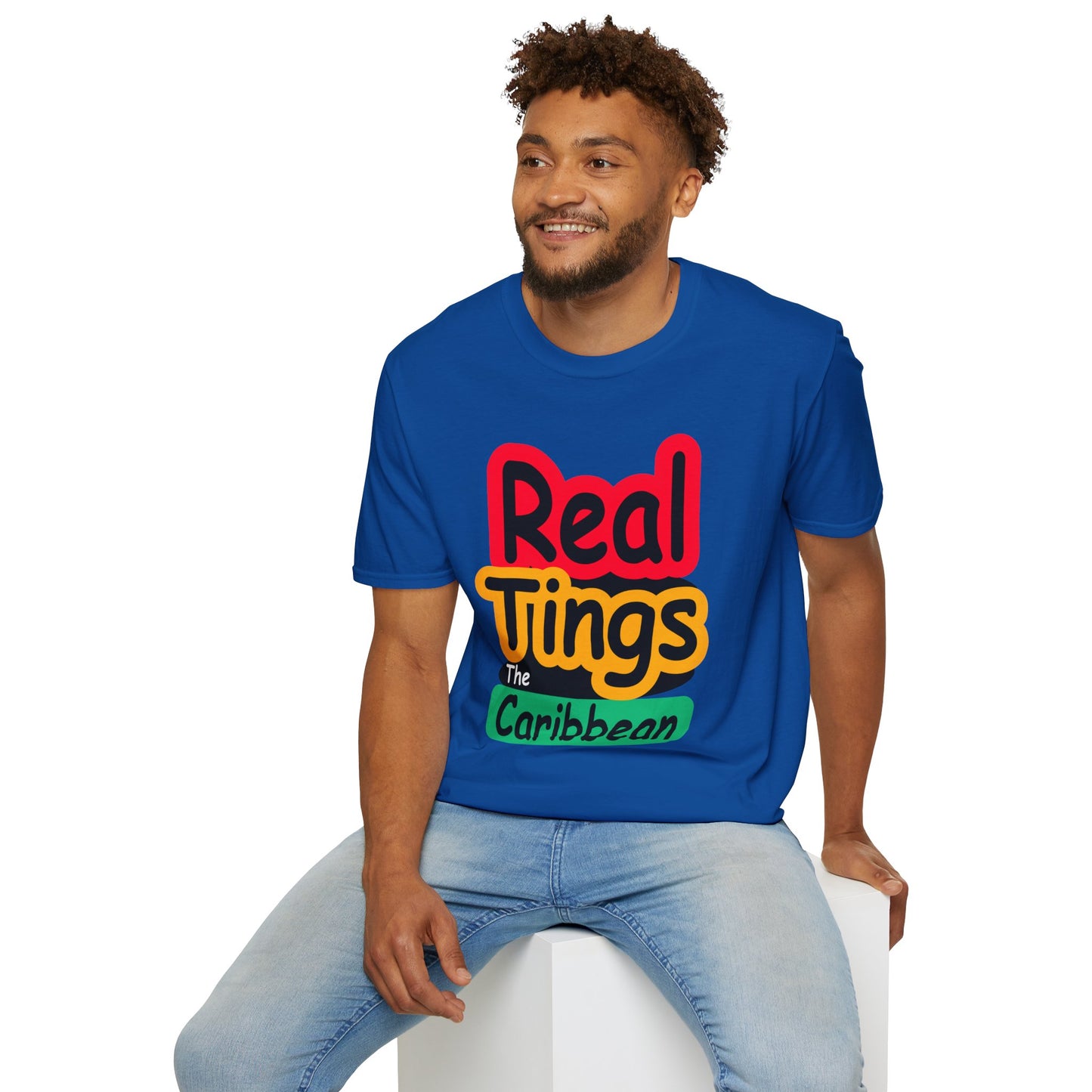 Real Tings, The Caribbean, Unisex Softstyle T-Shirt,