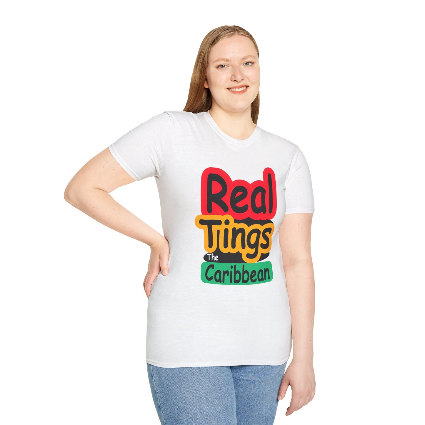 Real Tings, The Caribbean, Unisex Softstyle T-Shirt,