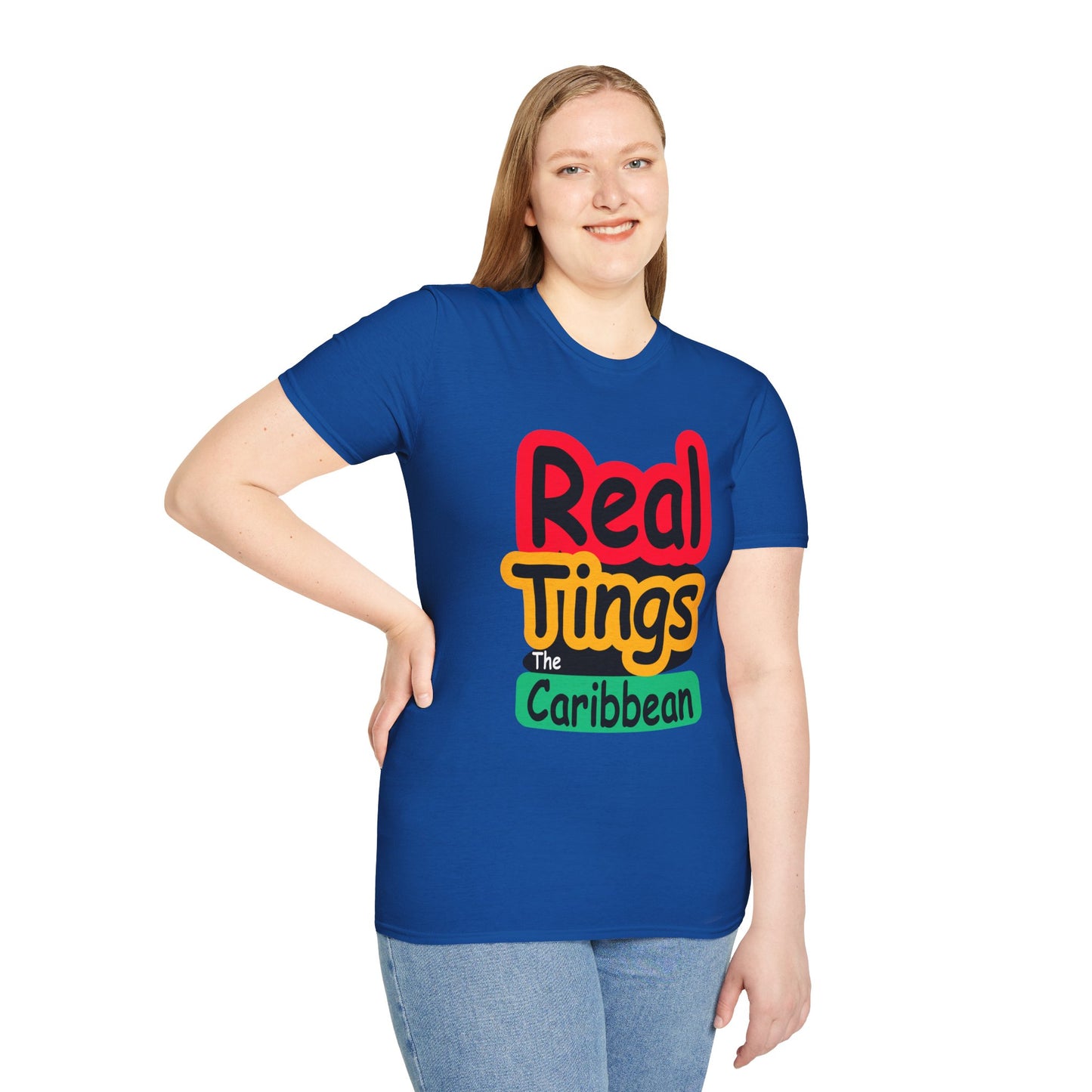 Real Tings, The Caribbean, Unisex Softstyle T-Shirt,