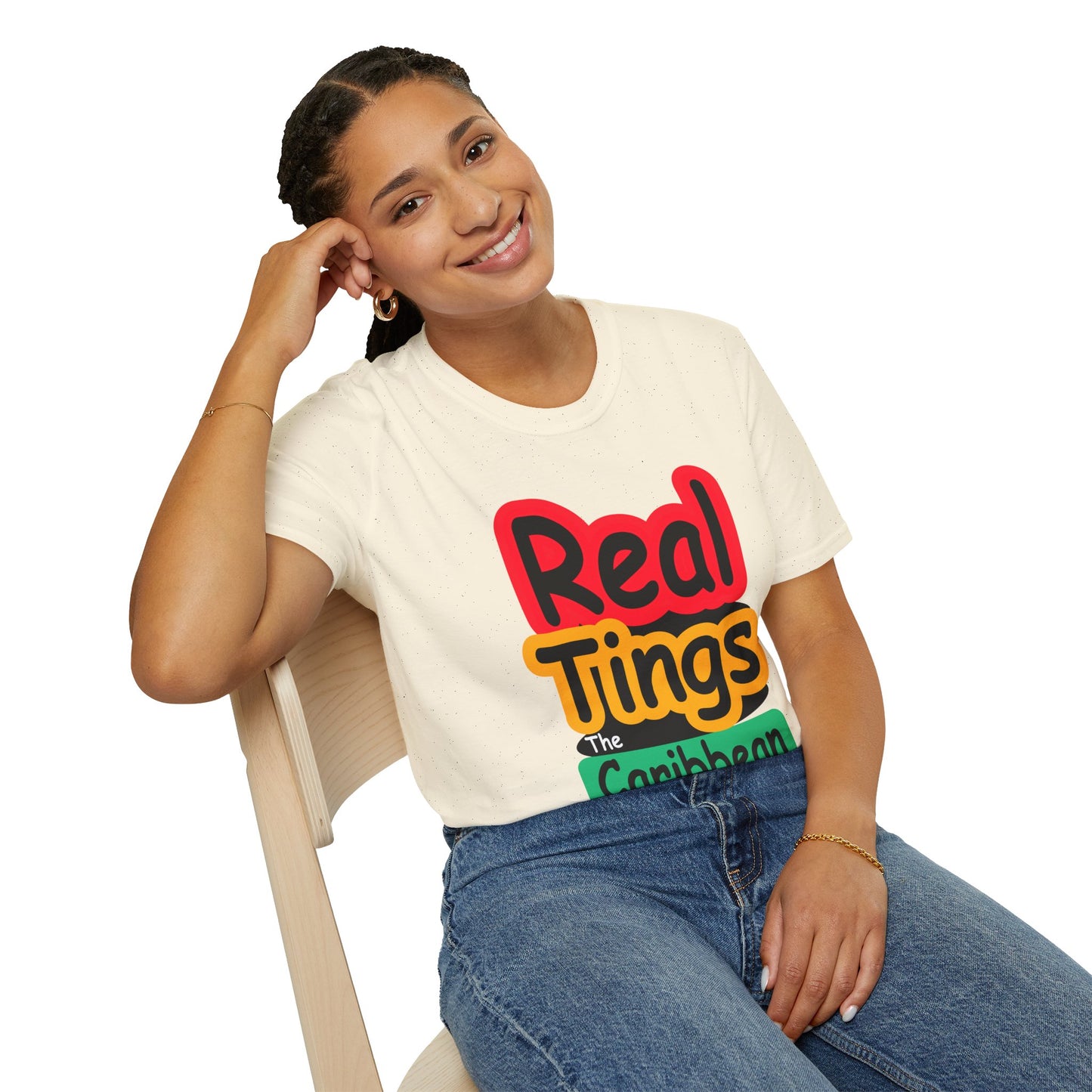 Real Tings, The Caribbean, Unisex Softstyle T-Shirt,