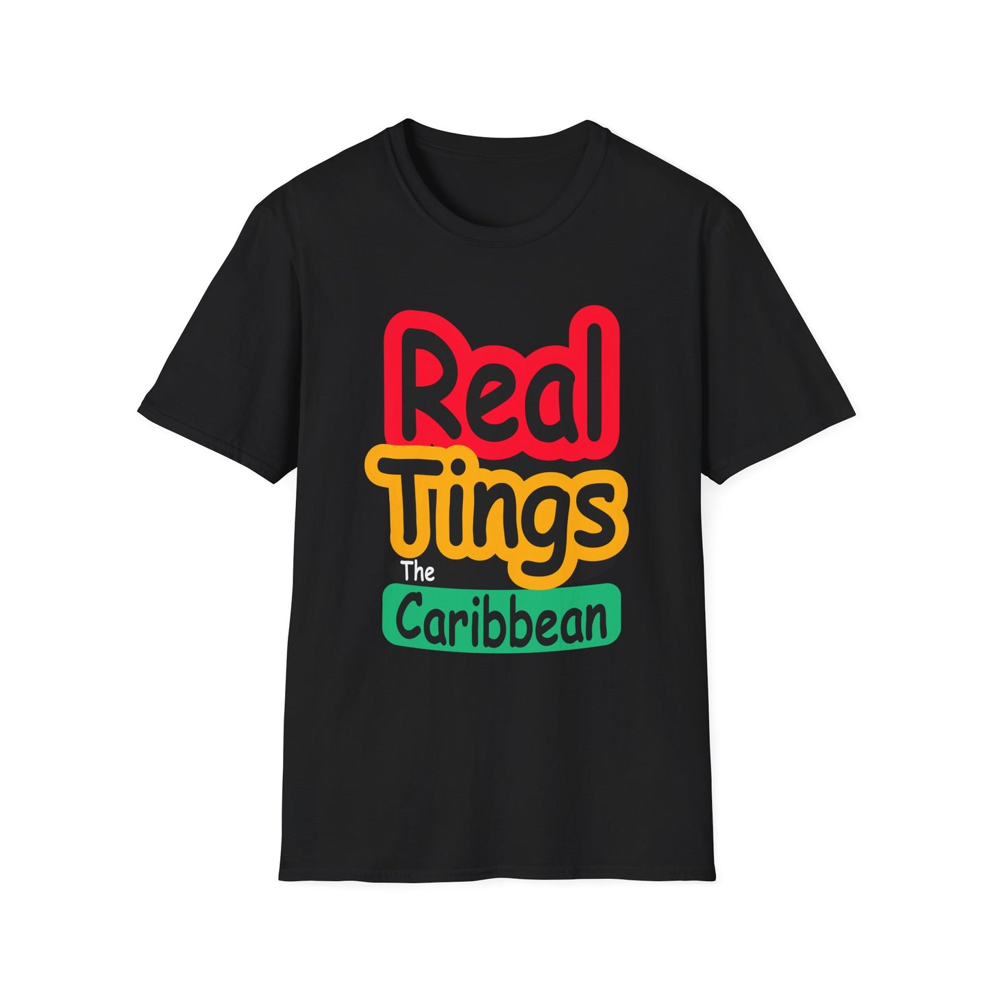 Real Tings, The Caribbean, Unisex Softstyle T-Shirt,